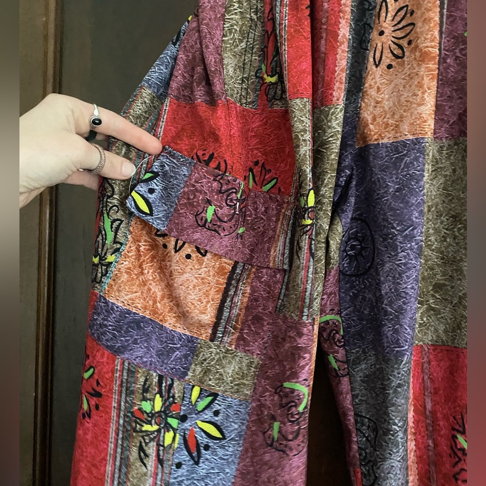 Patchwork Pattern Hippie Pants - image 3